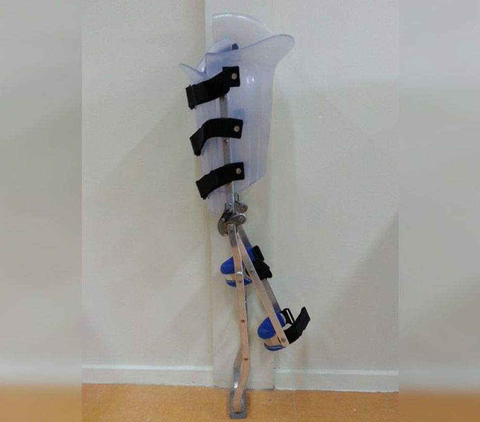Prototype knieorthese voor het herstel van kraakbeen